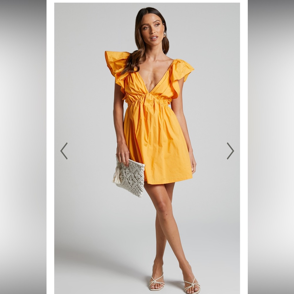 Showpo Raiza Mini Dress Marigold